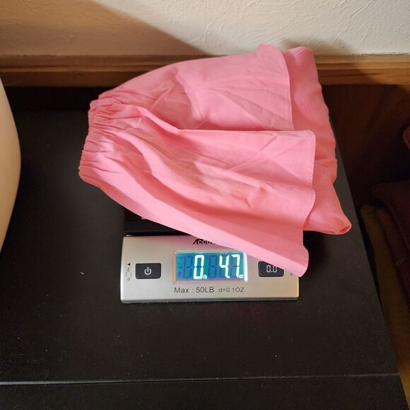 A New Day bubblegum pink barbiecore one ruffled shoulder top size large - Picture 8 of 8